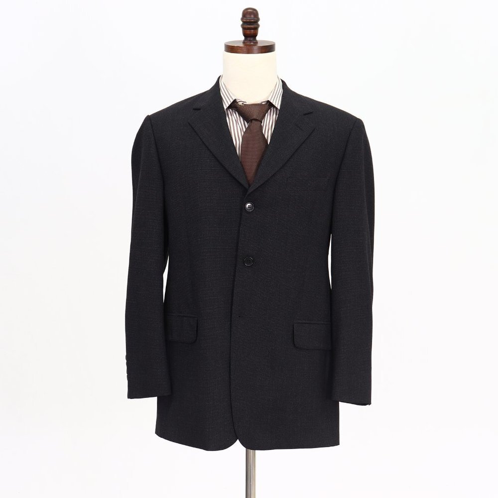 Brooks Brothers 40R Gray Solid 3-Button Sport Coat Blazer Jacket B809
